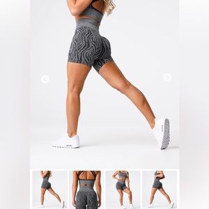Black zebra NVGTN shorts
